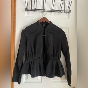 Victoria Beckham for Target Black Peplum Jacket XS Structured Blazer